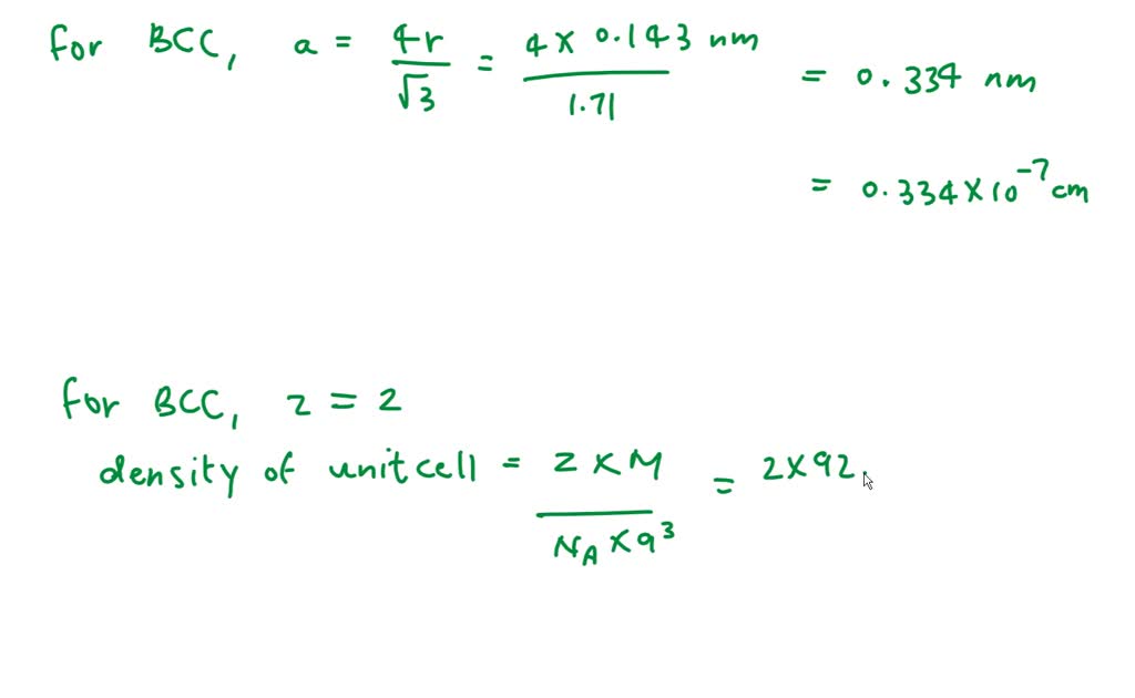 Niobium has a BCC crystal structure, an atomic radius of 0.143 nm, and