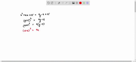 convert-the-equation-to-standard-form-by-completing-the-square-on-x-or-y-then-find-the-vertex-focus-and-directrix-of-the-parabola-finally-graph-the-parabola-x210x4y90-92212