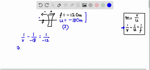 an-object-is-18-mathrmcm-in-front-of-a-diverging-lens-that-has-a-focal-length-of-12-mathrmcm-how-f-5-17435