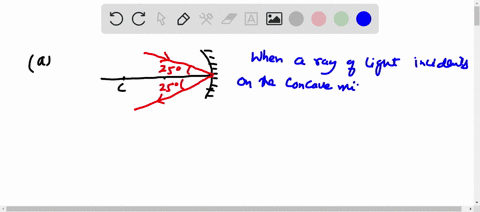 an-incident-beam-of-light-strikes-a-concave-mirror-at-an-angle-of-25-to-the-normal-what-is-expected-to-occur-to-the-reflected-beam-a-all-of-the-light-from-the-incident-beam-is-refracted-thro-70655
