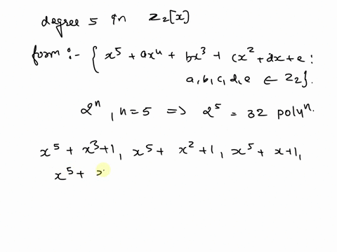 find-all-irreducible-polynomials-of-degree-5-over-the-field-z2-24222