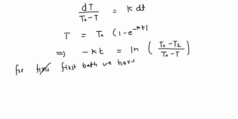 point-when-a-hot-object-is-placed-in-a-water-bath-whose-temperature-is-25c-it-cools-from-100pc-to-50c-in-155s-in-another-bath-the-same-cooling-occurs-in-135s-find-the-temperature-of-the-seco-85218