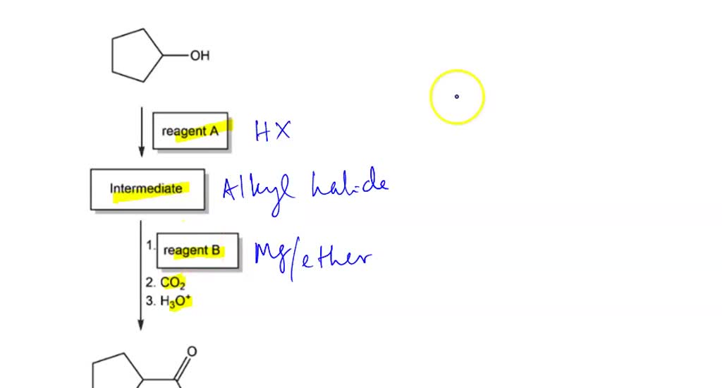 SOLVED Consider the twostep synthesis of cyclopentanecarboxylic acid