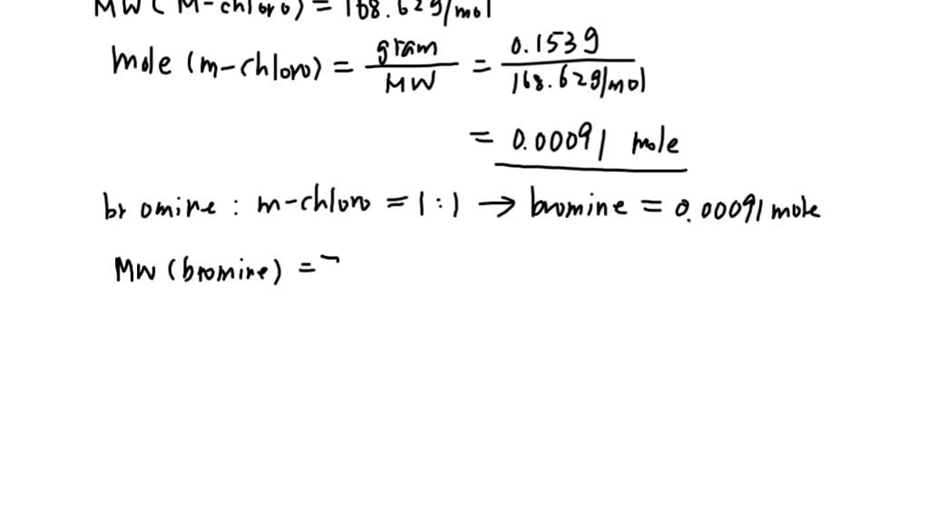 SOLVED A solution of bromine in dichloromethane contains 5.0 bromine