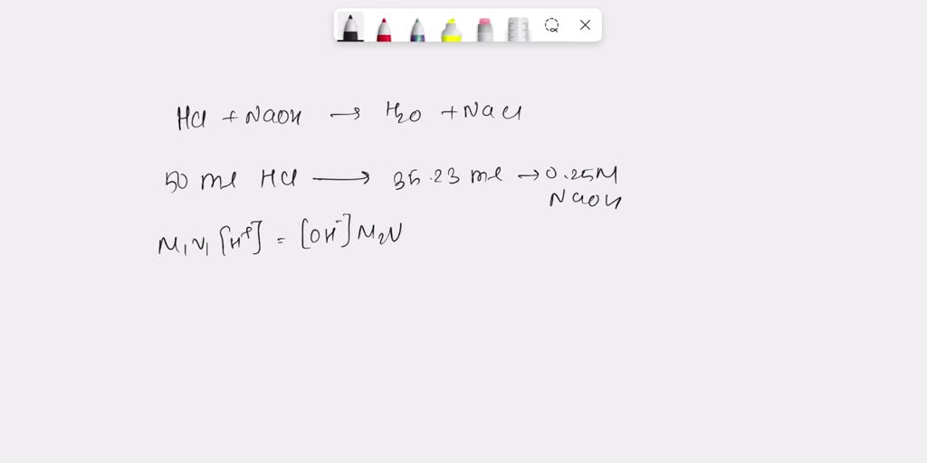 SOLVED The end point in a titration of a 50.00mL sample of aqueous
