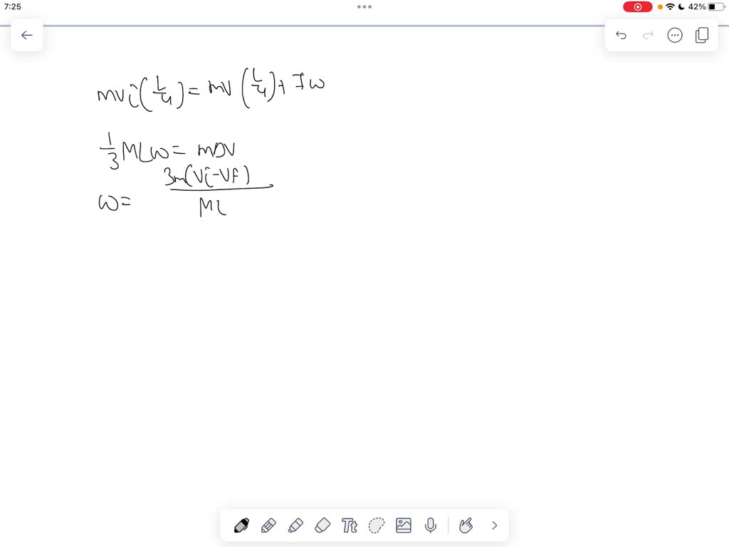 SOLVED: A uniform stick 1.0 m long with total mass of 270 g is pivoted ...