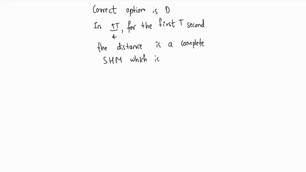 SOLVED: A particle starts its SHM from mean position at t = 0 . If its ...