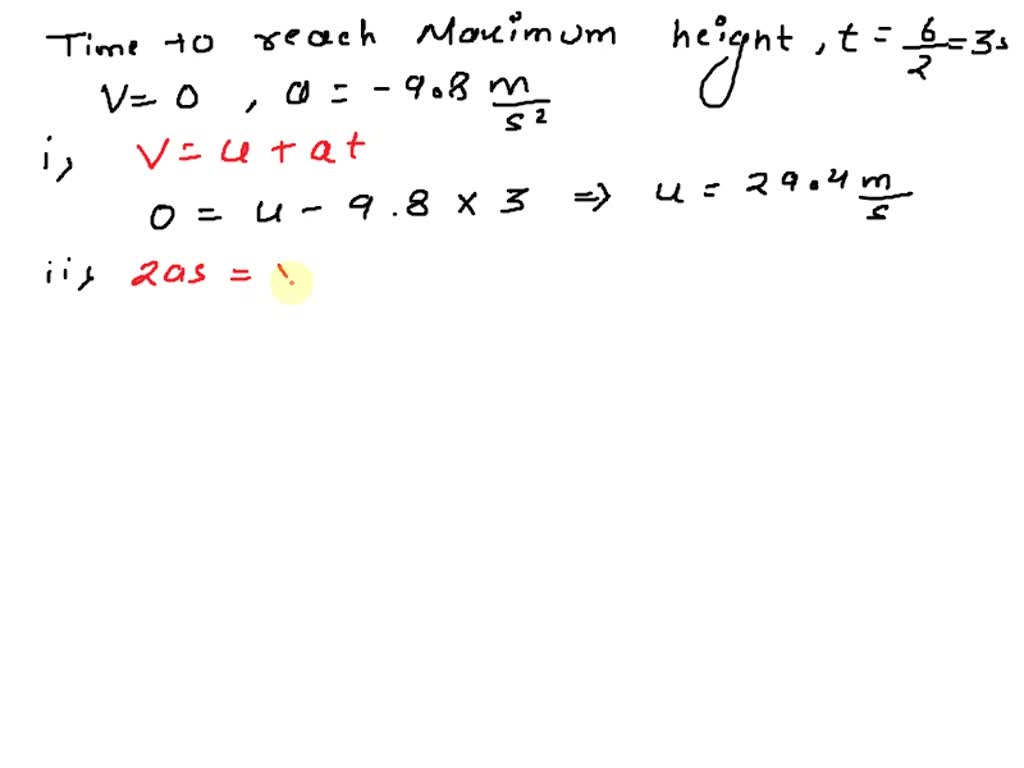 SOLVED: A ball is thrown vertically upward and reaches the same point ...