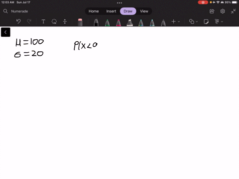 if-one-score-is-randomly-selected-from-a-normal-distribution-with-100-and-20-the-probability-of-obtaining-a-score-less-than-x-95-is-p-04013-true-false-43788
