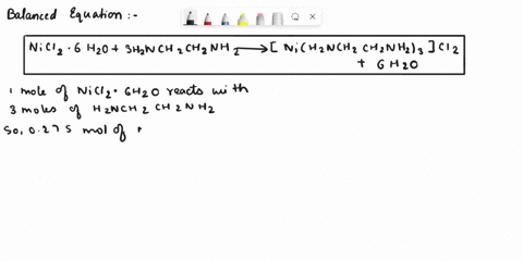 the-synthesis-of-trisethylenediaminenickelii-chloride-represented-by-the-following-unbalunced-equation-note-that-the-molar-masses-have-been-calculated-for-vou-nicl6ho-aq-hncich-ni-aq-mw-2377-03267