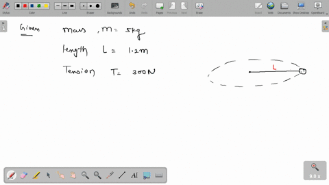 ex-46-a-mass-of-5-kg-is-tied-at-the-end-of-the-string-12-m-long-rotates-in-a-horizontal-circle-if-the-breaking-tension-in-the-string-is-300-n-find-the-maximum-number-of-rotations-per-minute-93366