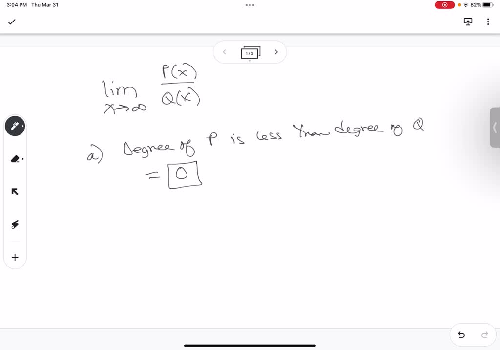 SOLVED: 'Let and Q be polynomials with positive coefficients Consider ...