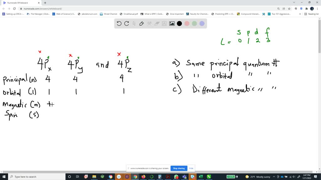 SOLVED:a. Do the three 4p atomic orbitals possess the same or different ...