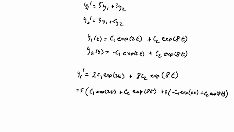 point-consider-the-system-of-differential-equations-9y1-yz-5y1-392-3y1-5y2-verify-that-for-any-constants-c1-and-c2-the-functions-91-t-y2-t-91e-czest-9e2-ge84-satisfy-the-system-of-differenti-09504