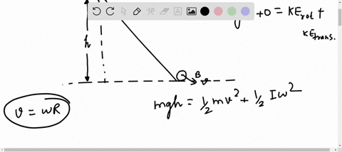 a-right-circular-cylinder-of-radius-r-rolls-down-without-slipping-an-incline-from-height-determine-the-ratio-of-its-speed-at-the-bottom-to-the-speed-of-a-point-object-following-the-same-path-89104