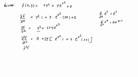 auluil-this-question-2-pts-find-all-the-second-order-partial-derivatives-of-the-given-function-fxy-xy-yex-5-0-a-a-f-a2f-8-f-2yex-12x2-dx2-dy2-2x-dydx-oxdy-2y-2xe-ob-8-f-8f-0-f-y021-dydx-oxdy-15655