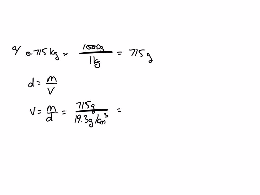 SOLVED: The density of gold is 19.3 g/cm^3a. what is the volume, in ...