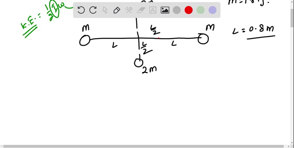 Solved: The Rigid Object Shown, With Four Masses Connected By 