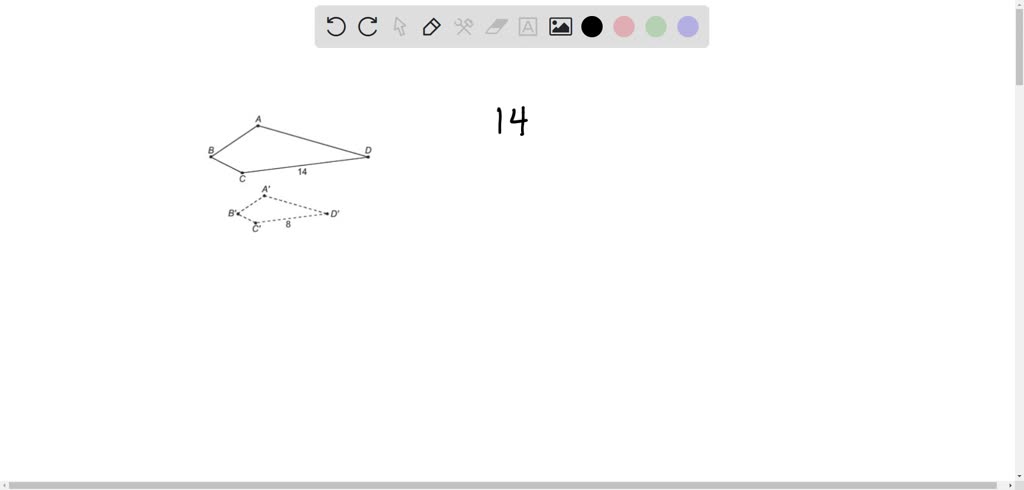 SOLVED: PLEASE HELP!! Pre-image ABCD was dilated to produce image A'B'C ...