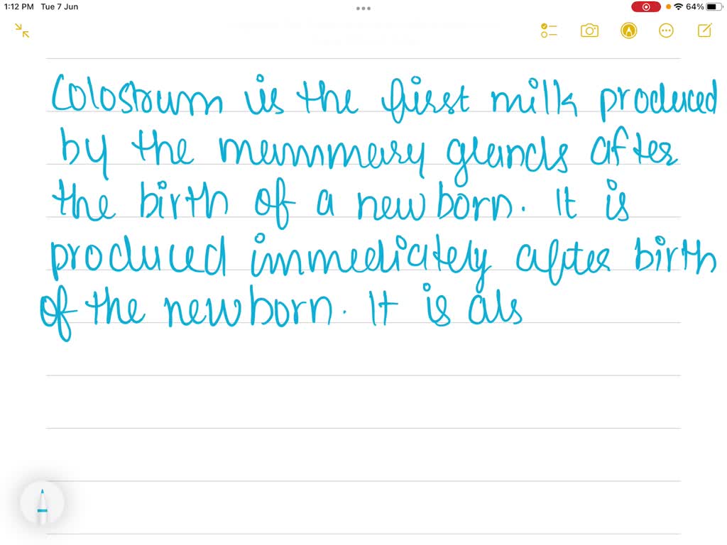 SOLVED Colostrum is a critical requirement for many newborn animals