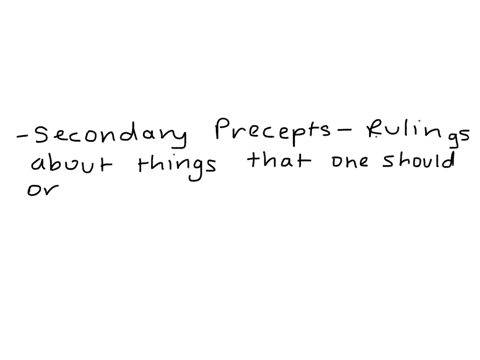 give-one-example-of-secondary-precepts-in-ethics-34087