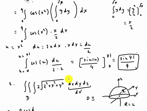 question-1-ka-5-marks-evaluate-the-iterated-double-integral-cosz-drdy-wo-bylinterellanging-helesrelemuol-integration-b-4-uwarks-exalwale-ahie-triple-integral-f-f-su-vr-42-drdydz-where-d-is-t-10855
