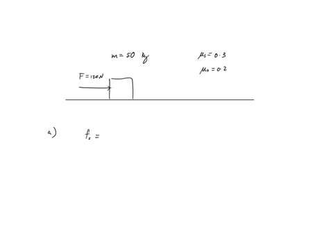 a-500-kg-box-rests-on-a-horizontal-surface-the-coefficient-of-static-friction-between-the-box-and-the-surface-is-0300-and-the-coefficient-of-kinetic-friction-is-0200-if-a-horizontal-140-n-fo-36017