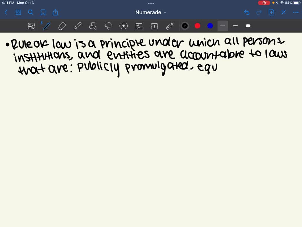 SOLVED What are some specific differences between the Rule of Law and