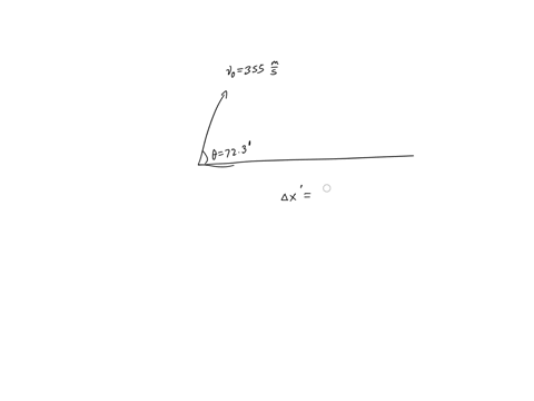 a-projectile-is-fired-at-v0-3550-ms-at-an-angle-of-723o-with-respect-to-the-horizontal-assume-that-air-friction-will-shorten-the-range-by-291-how-far-will-the-projectile-travel-in-the-horizo-24191