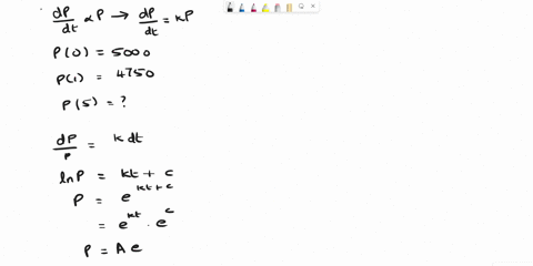 write-and-solve-the-differential-equation-that-models-the-verbal-statement-evaluate-the-solution-a-2-97503