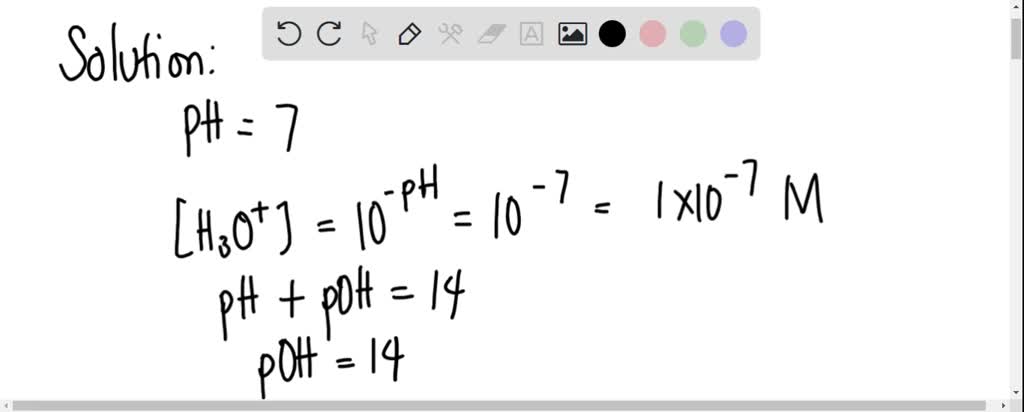 SOLVED: compare the [H3O+] to the [OH-] in a neutral solution. [H3O+] is >,