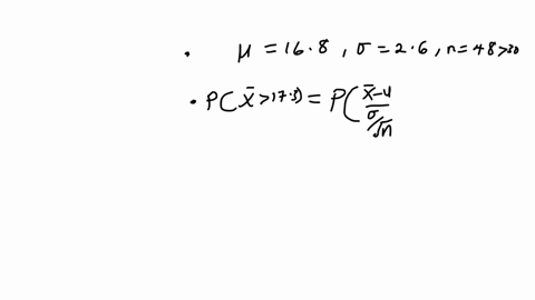 a-manufacturer-knows-that-their-items-have-a-lengths-that-are-skewed-right-with-a-mean-of-168-inches-and-standard-deviation-of-26-inches-if-48-items-are-chosen-at-random-what-is-the-probabil-43053