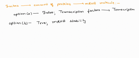 within-a-cell-the-amount-of-protein-made-using-a-given-mrna-molecule-depends-partly-on-a-the-presence-of-certain-transcription-factors-b-the-stability-of-the-mrna-provided-by-the-3-utr-c-the-95576