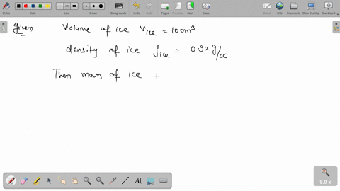 a-glass-of-water-has-a-10-mathrmcm3-ice-cube-floating-in-it-the-glass-is-filled-to-the-brim-with-col-97152