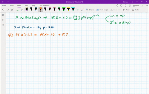 determine-the-probability-p-more-than-12-for-binomial-experiment-with-n-14-trials-and-the-success-probability-p-09-then-find-the-mean-variance_-and-standard-deviation_-part-1-of-3-determine-51594