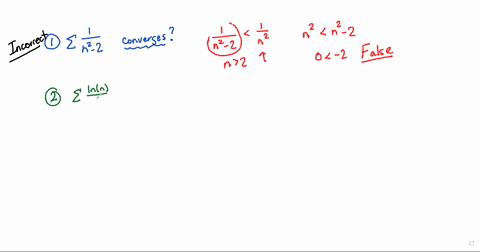 1-point-each-of-the-following-statements-is-an-attempt-to-show-that-given-series-is-convergent-or-divergent-using-the-comparison-test-not-the-limit-comparison-test-for-each-statement-enter-c-99186