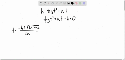 solve-the-equation-for-the-indicated-variable-hfrac12-g-t2v_0-t-quad-text-for-t-66492