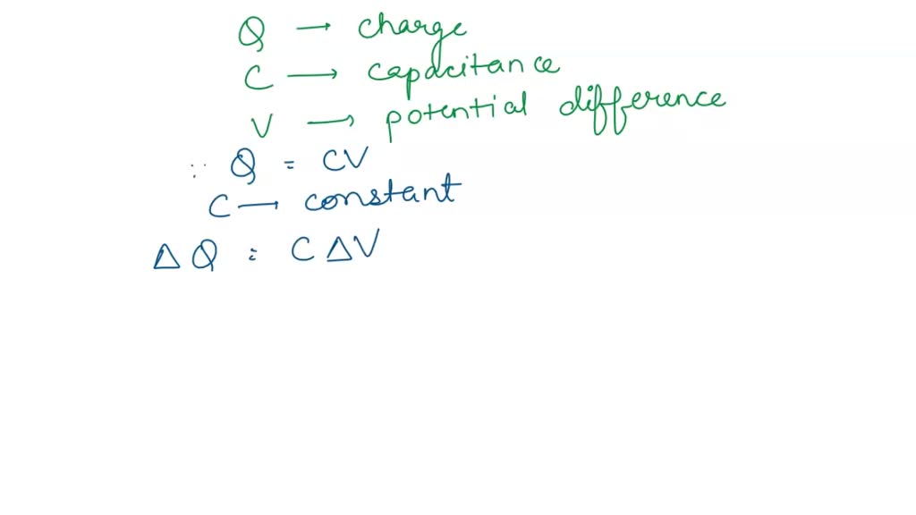 SOLVED The charge on a capacitor increases by 18 µC when the voltage
