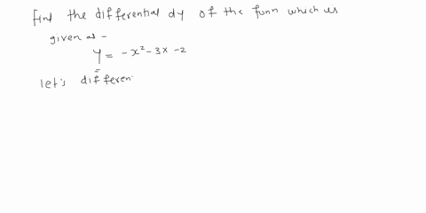 find-the-differential-dy-of-the-function-y-x2-3x-2-69642