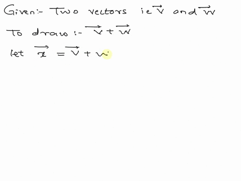 two-vectors-v-and-w-are-shown-below-draw-the-vector-walong-with-v-and-w-in-the-necessary-positions-for-the-addition-note-you-dont-need-to-sketch-on-a-grid-but-try-to-keep-the-magnitude-and-d-94255