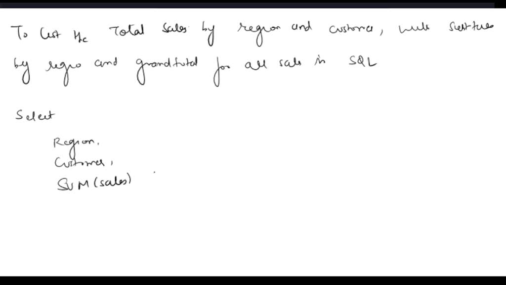 SOLVED: In SQL, using the MAJORCUSTOMER view from #1, calculate the ...