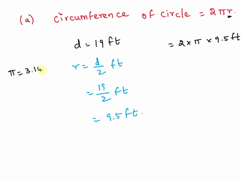 consider-the-following-when-d19-mathrmft-ghe-both-exact-values-and-approximabions-to-the-nearest-hundredth-a-find-the-circumference-of-the-figure-mathrmft-mathrmft-b-find-the-area-of-the-figure-mathrm