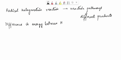 while-examining-radical-halogenation-reactions-we-saw-that-different-reaction-pathways-lead-to-the-formation-of-different-products-how-does-the-difference-in-energy-between-the-activation-ba-34887