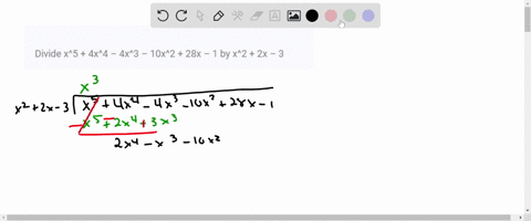 divide-x5-4x4-4x3-10x2-28x-1-by-x2-2x-3-60845