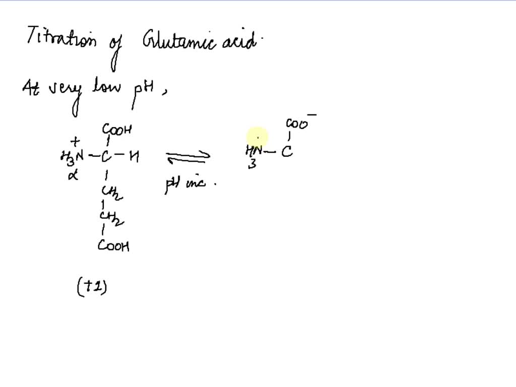 SOLVED What is the net charge of glutamic acid at pH 7? pKa of amino group 9.5 pKa of carboxyl