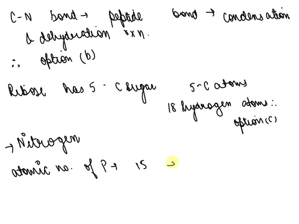 SOLVED: A chemical arrangement which shows one Carbon-Nitrogen bond ...