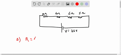 four-resistances-of-10-ohms-4-ohms-6-ohms-and-5-ohms-are-connected-in-series-they-are-connected-to-a-battery-which-produces-potential-difference-of-75-volts-across-its-terminals-find-the-a-t-61652