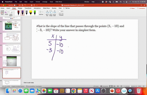 please-help-as-soon-as-possible-what-is-the-slope-of-the-line-that-passes-through-the-points-5-10-and-3-10-write-your-answer-in-simplest-form-65107