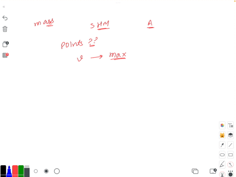a-a-mass-on-spring-oscillates-back-forth-with-simple-harmonic-motion-of-amplitude-a-a-plot-of-displacement-x-versus-time-t-is-shown-at-what-points-during-its-oscillation-is-the-speed-of-the-65644