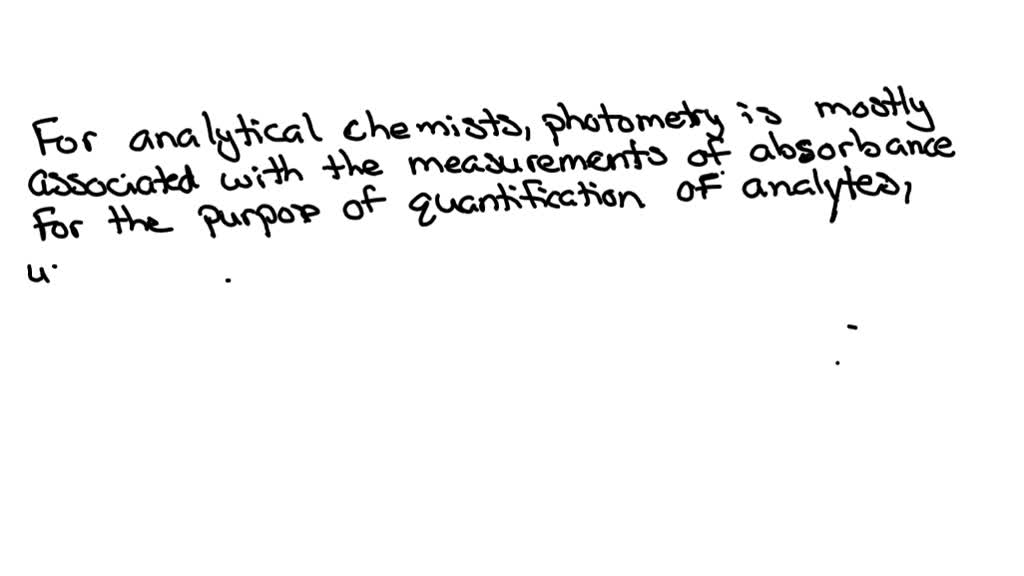 SOLVED what is the difference between photometry and spectrophotometry